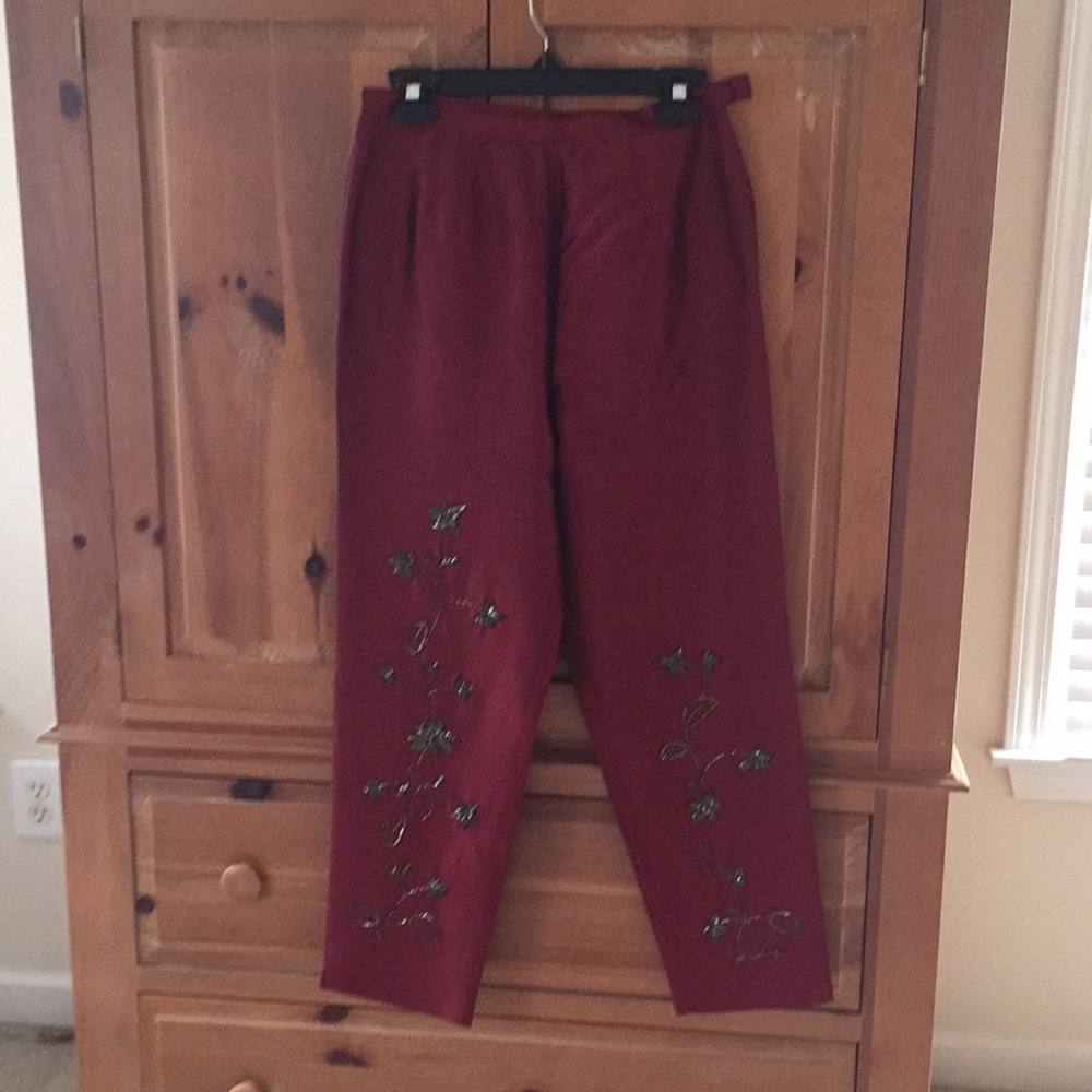 Silk slacks